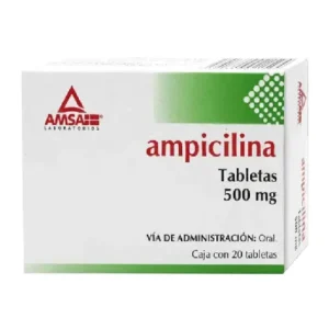 Ampicilina - Ampicilina 500 mg tabletas 1 Tab