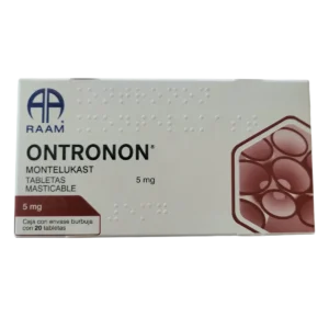 ONTRONON MONTELUKAST 5 MG 20 TABLETAS
